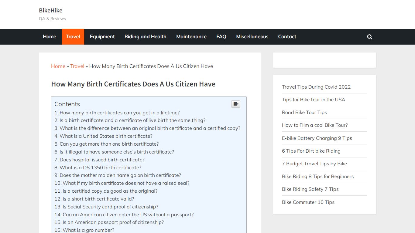 How Many Birth Certificates Does A Us Citizen Have - BikeHike